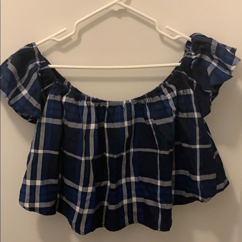 Cotton Offshoulder Crop Top (M/87cm)